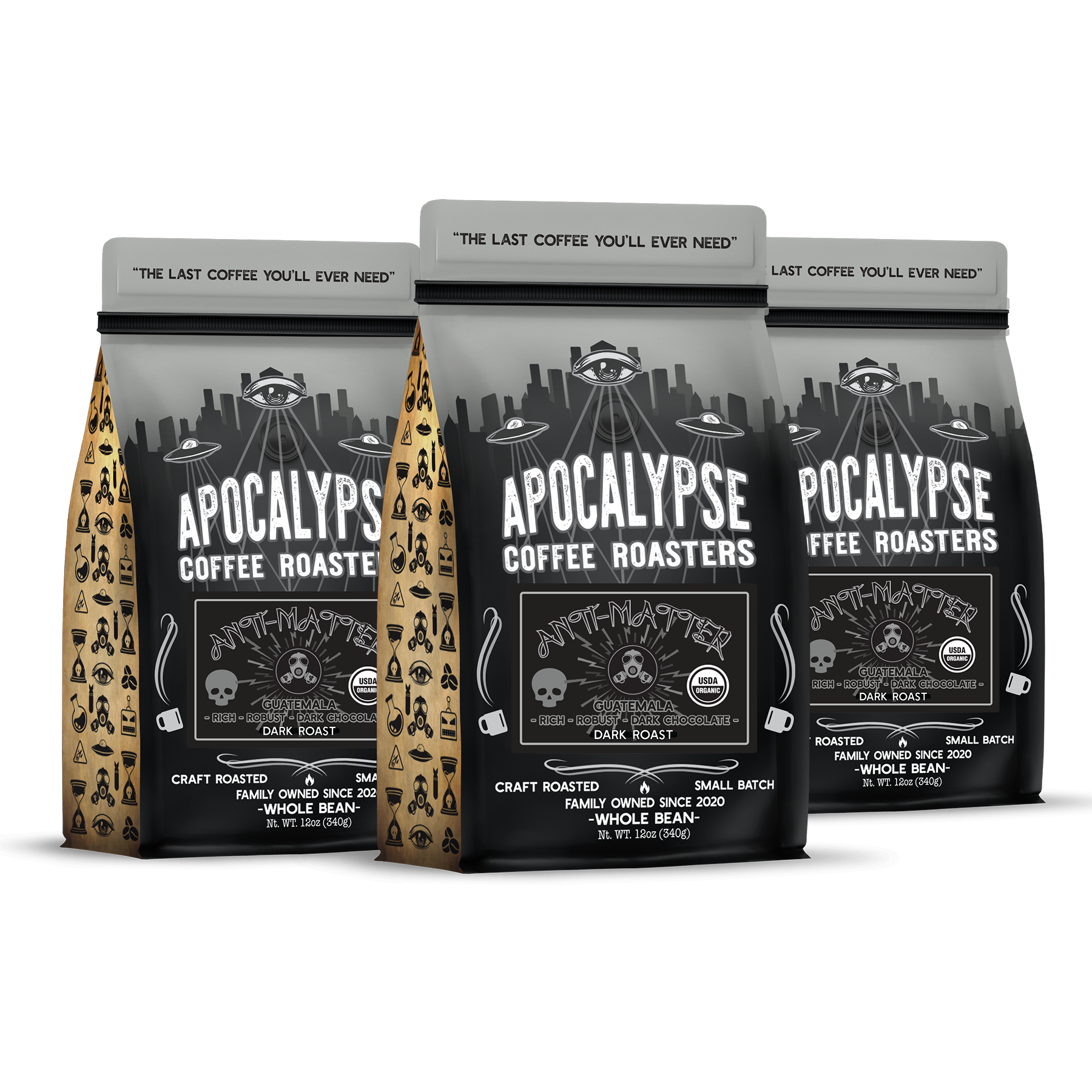 Dark Roast Coffee | Organic and Fair Trade | Bundled Coffee