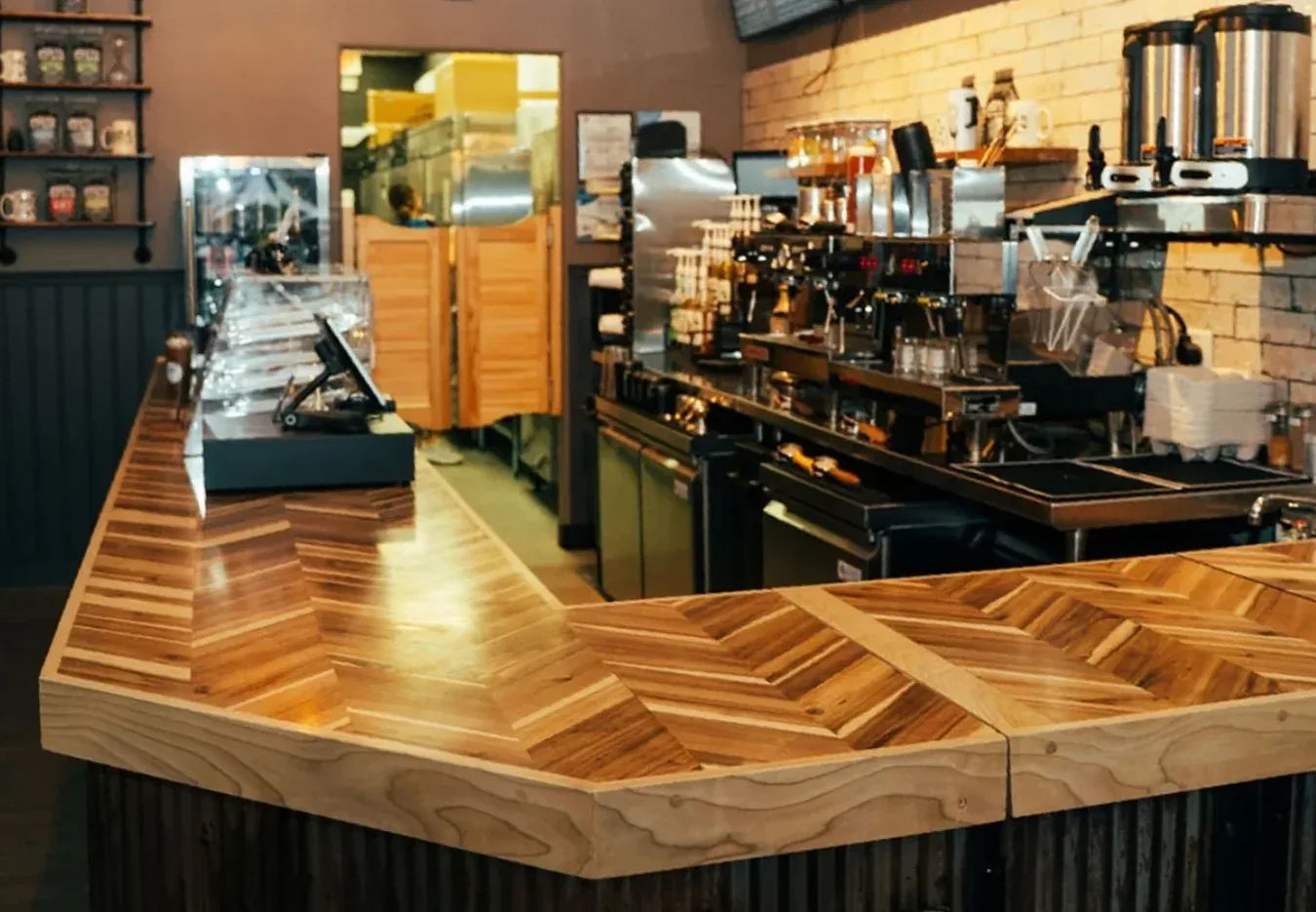 The coffee bar at the Bunker
