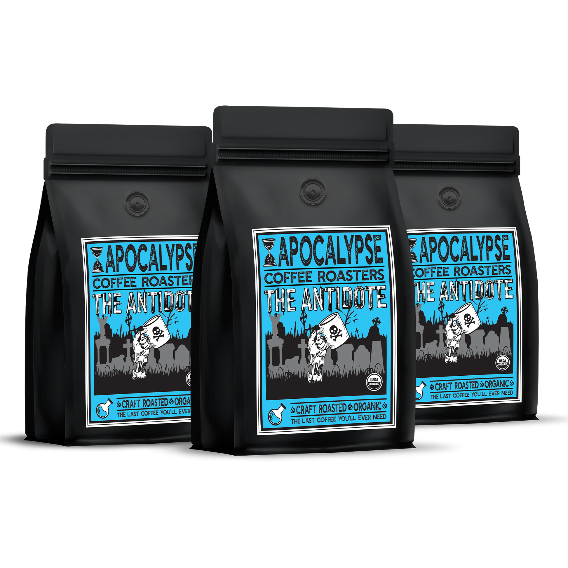 The Antidote 12oz Medium Dark Roast Coffee Three Pack Bundle