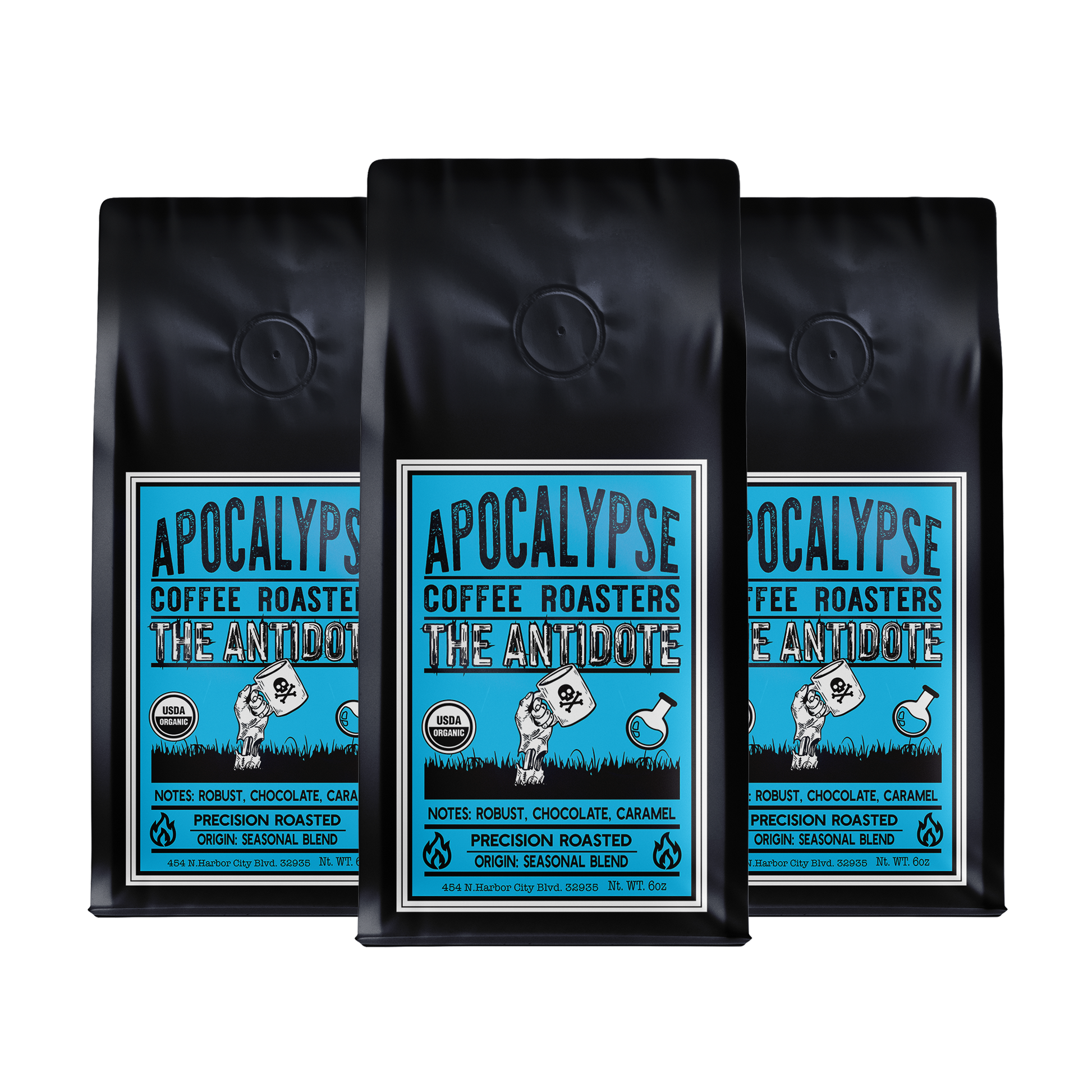 The Antidote 6oz Medium Dark Roast Coffee Three Pack Bundle