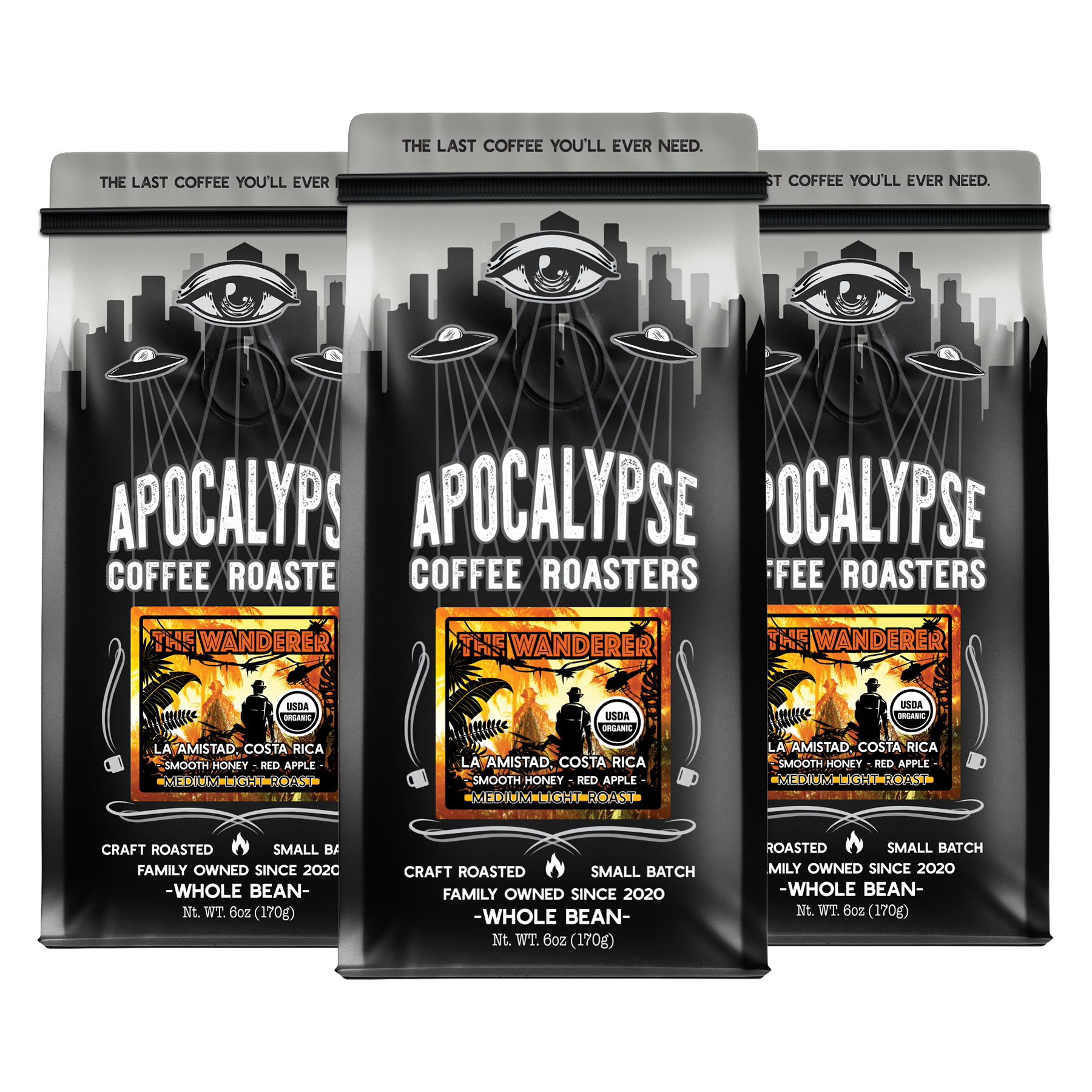 Medium Light Coffee Roast | Organic and Fair Trade | Bundled