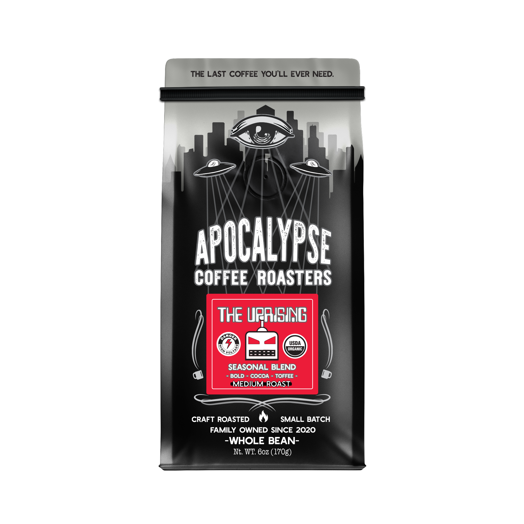 Medium Roast Coffee | Organic and Fair Trade | Apocalypse Coffee